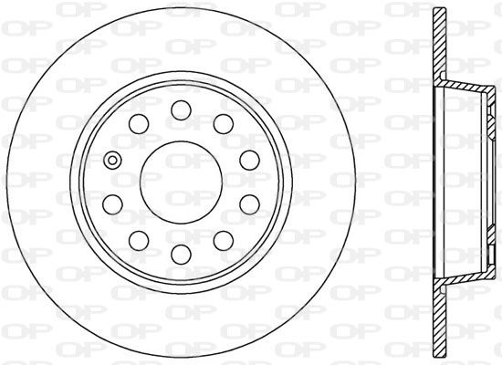 OPEN PARTS Тормозной диск BDA2539.10